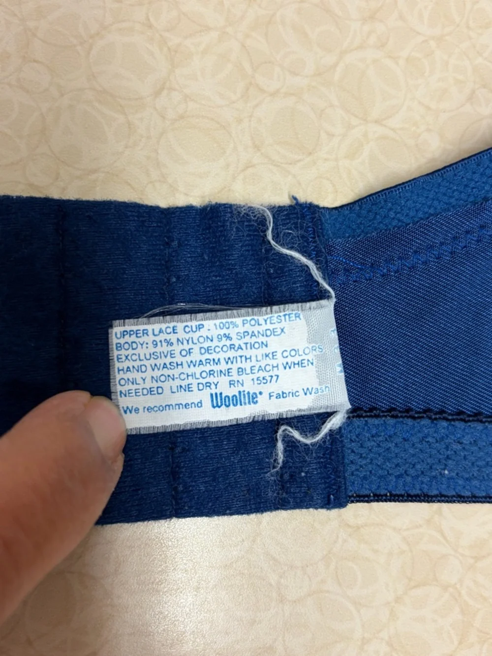 34C Blue Second Skin Unlined Underwire Vtg GELMART Minimizer Bra #5780 34C